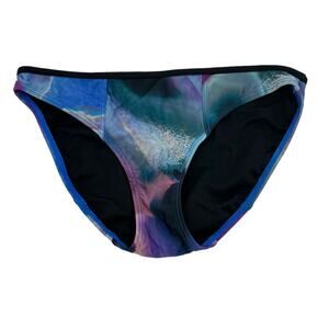 Ted Baker Bikini Womens 0 US 2 Tanvaa Swim Blue Watercolor Vacation Beach Summer
